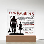 TO MY DAUGHTER SKIES ACRYLIC PLAQUE 2