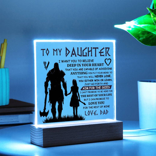 TO MY DAUGHTER SKIES ACRYLIC PLAQUE 2