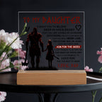 TO MY DAUGHTER SKIES ACRYLIC PLAQUE 2