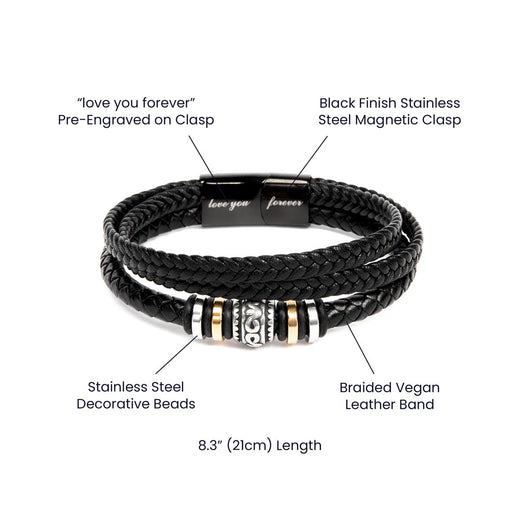 Love You Forever To My Grandson Bracelet Achieve Anything
